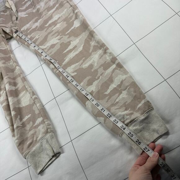 Athleta Pants Womens Small Cream Tan Camo Balance Printed Jogger Lounge Active - Picture 10 of 11